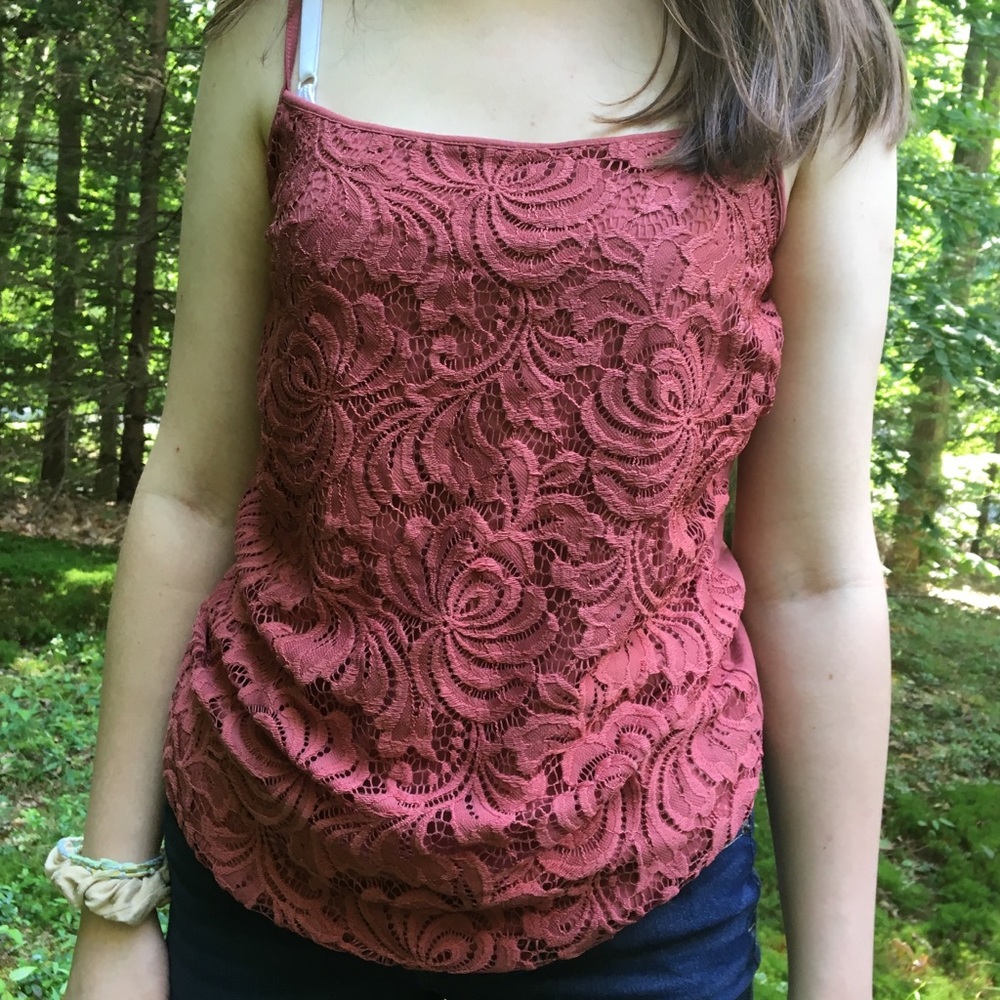 Floral/Paisley Patterned Spaghetti Strap Tank Top